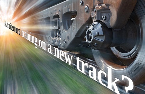 image of speeding wheels of a train